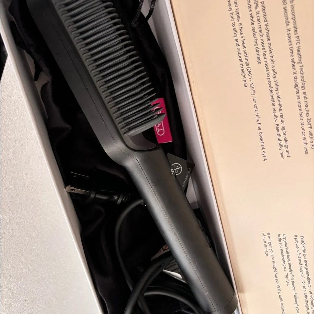 Tymo Hair Straightener with Pink Accents - Picture 3 of 3